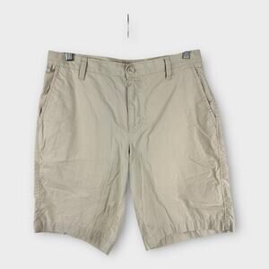 Columbia Mens size 30 PFG Khaki Shorts 10 Inch Inseam Outdoor Fishing Hiking